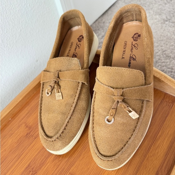 Loro Piana Loafers Summer Charm Walk Suede Sz 35 Made in Italy Comfort Luxury main image 14